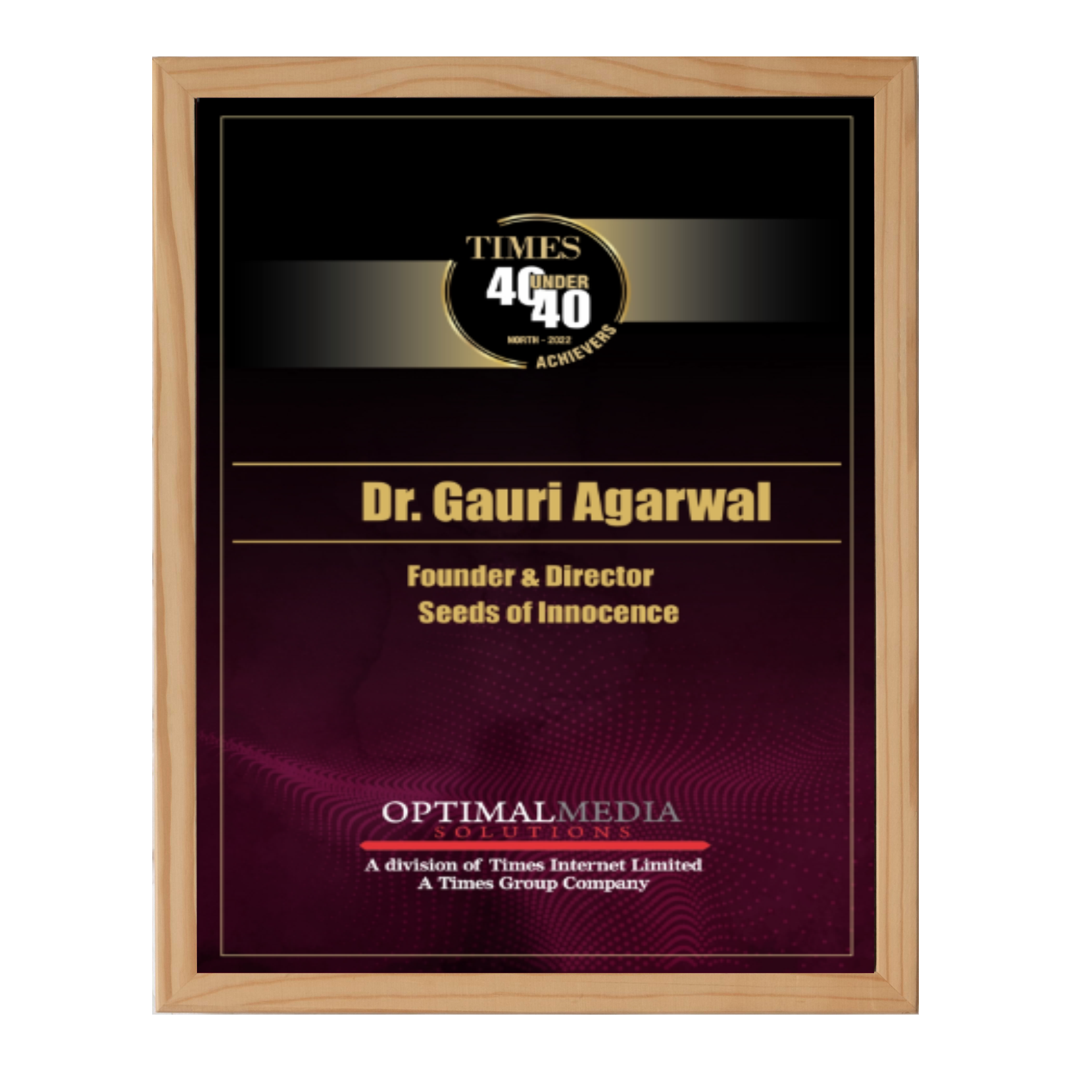 The Times 40 Under 40 Award